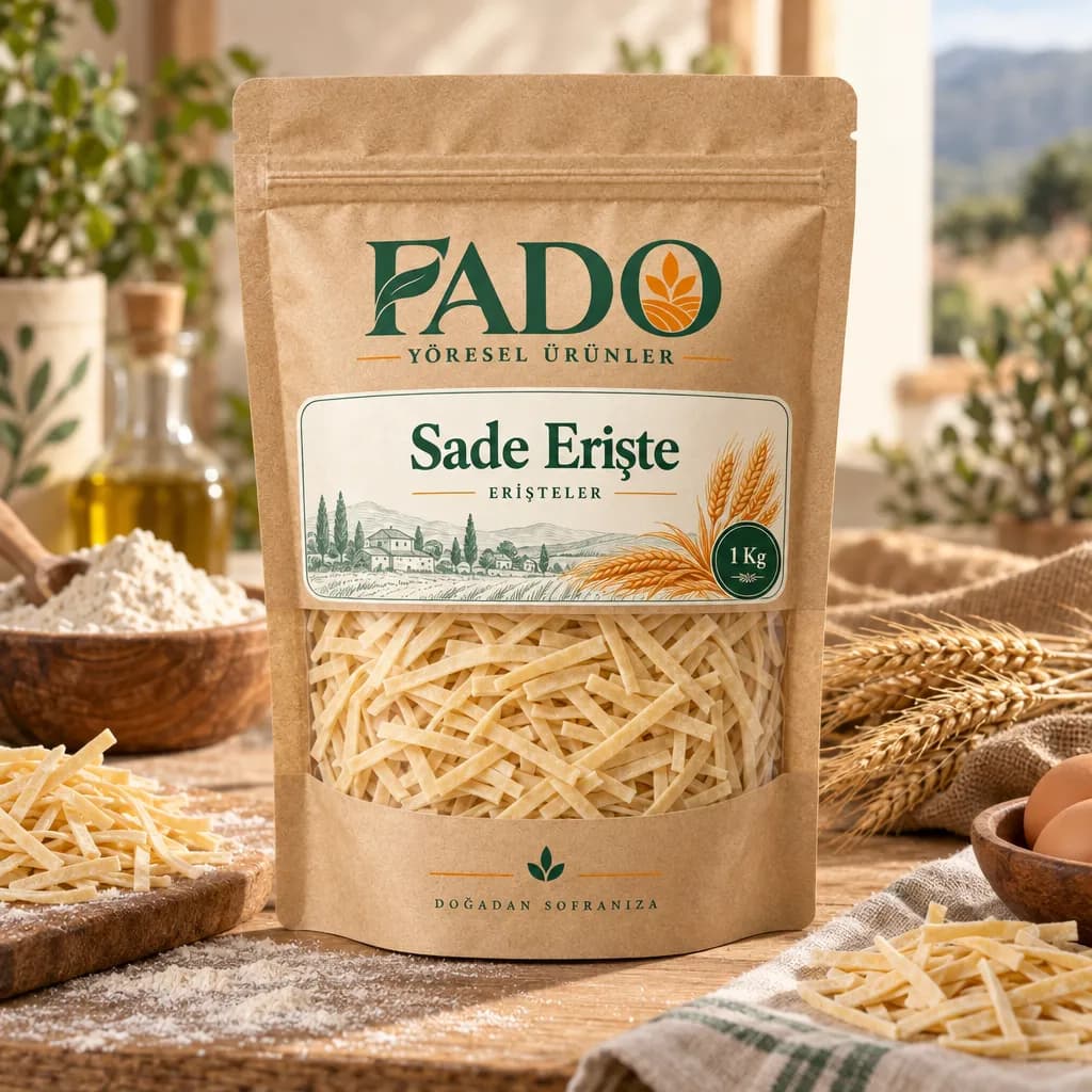 FADO Sade Erişte 1 Kg - Görsel 1