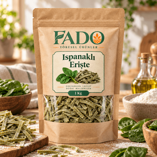 FADO Ispanaklı Erişte 1 Kg