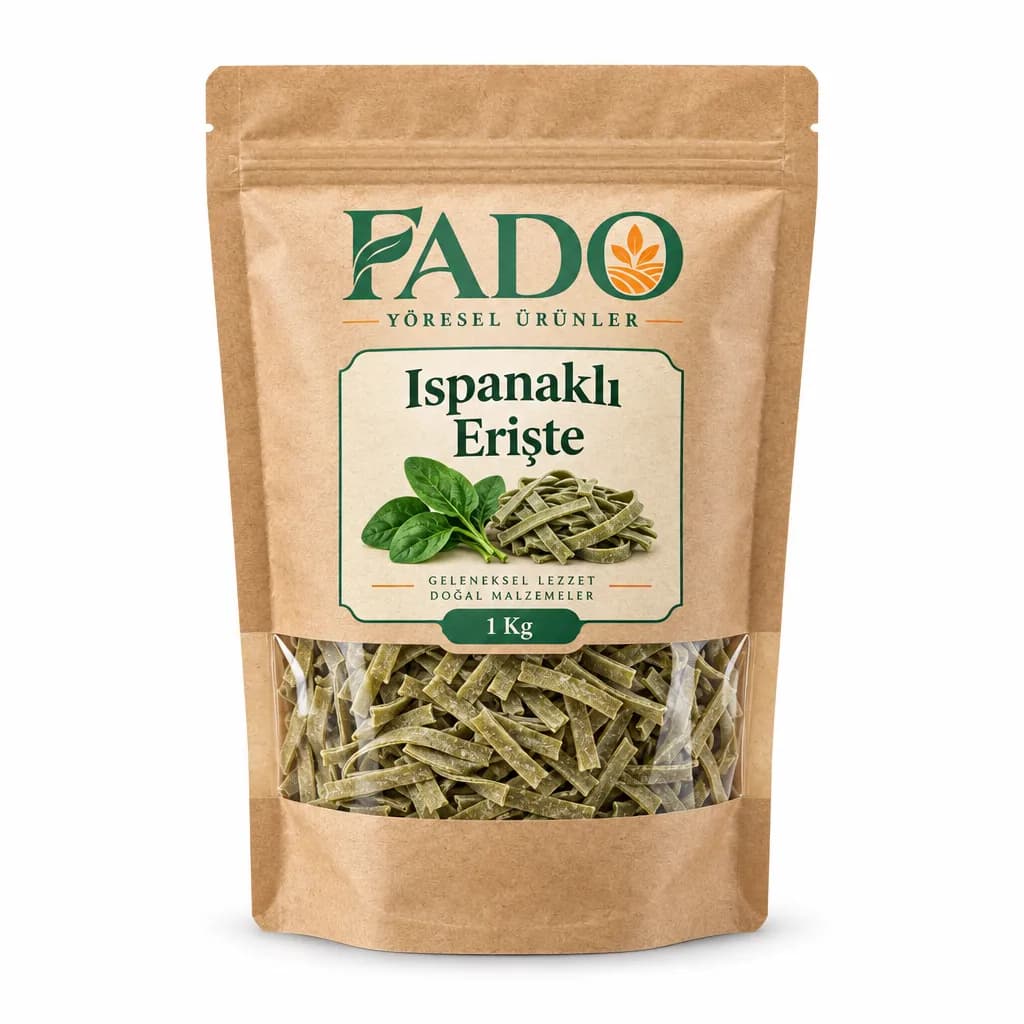 FADO Ispanaklı Erişte 1 Kg - Görsel 2