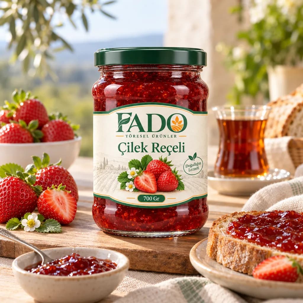 FADO Çilek Reçeli 700 Gr - Görsel 1