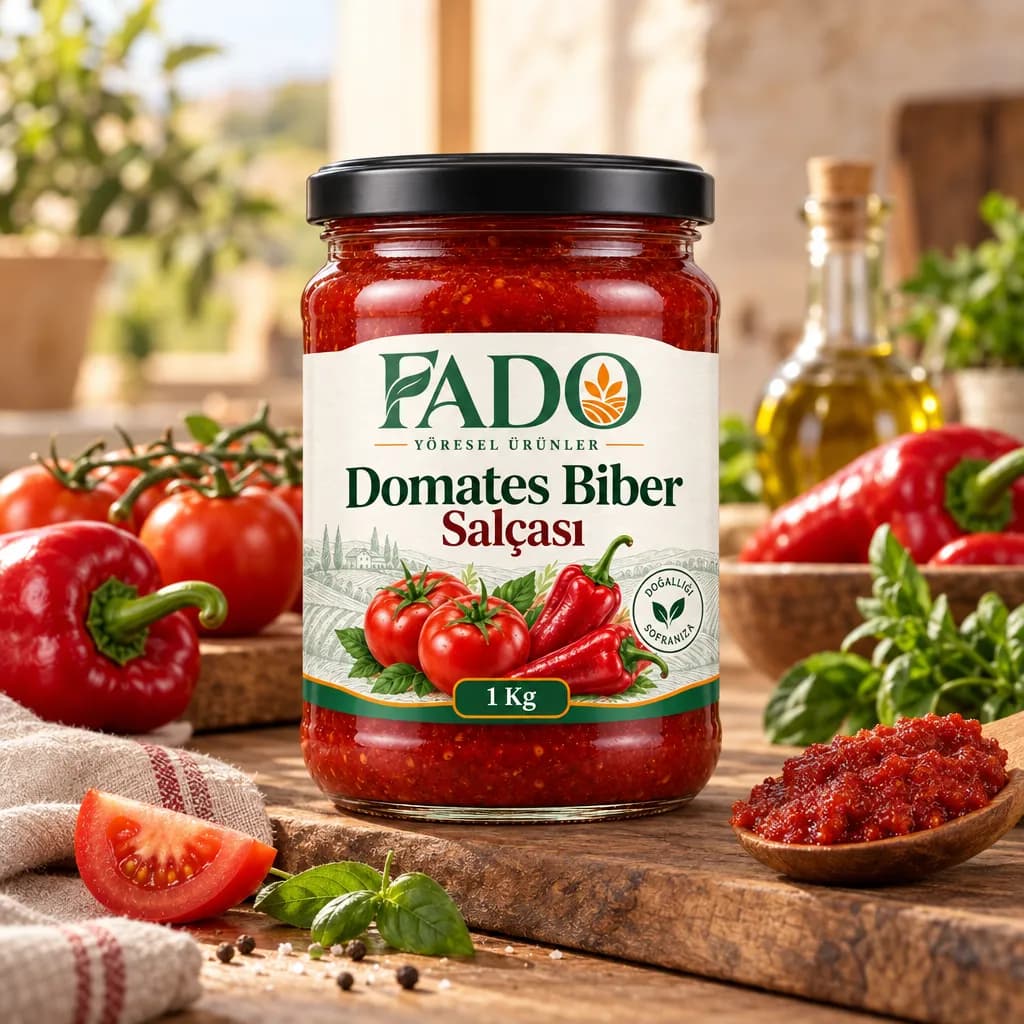 FADO Domates Biber Salçası 1 Kg - Görsel 1
